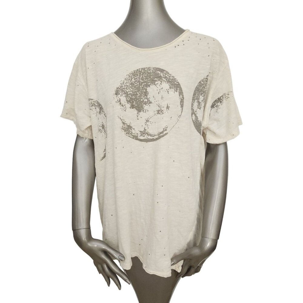 Magnolia Pearl NWT Moon Tshirt Shirt Top Distressed OS